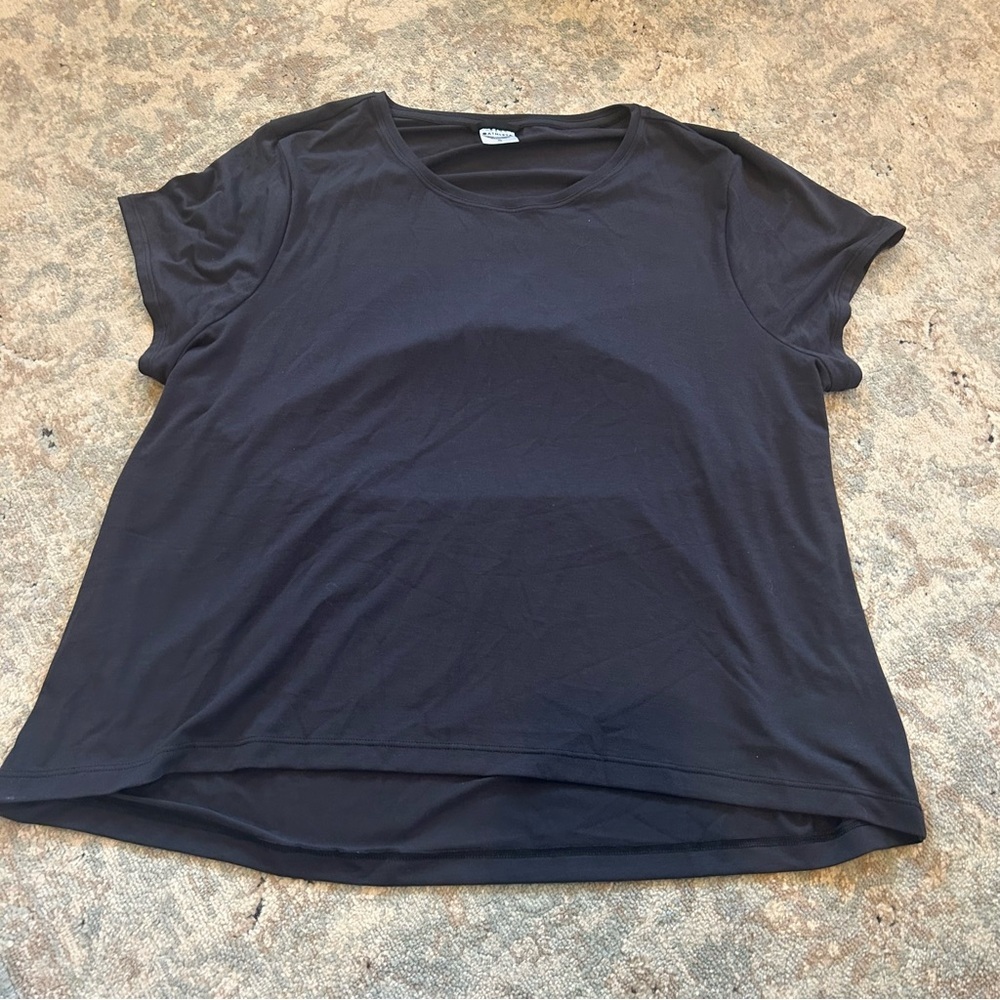 Athleta Women's XL top open back workout black PERFECT CONDITION